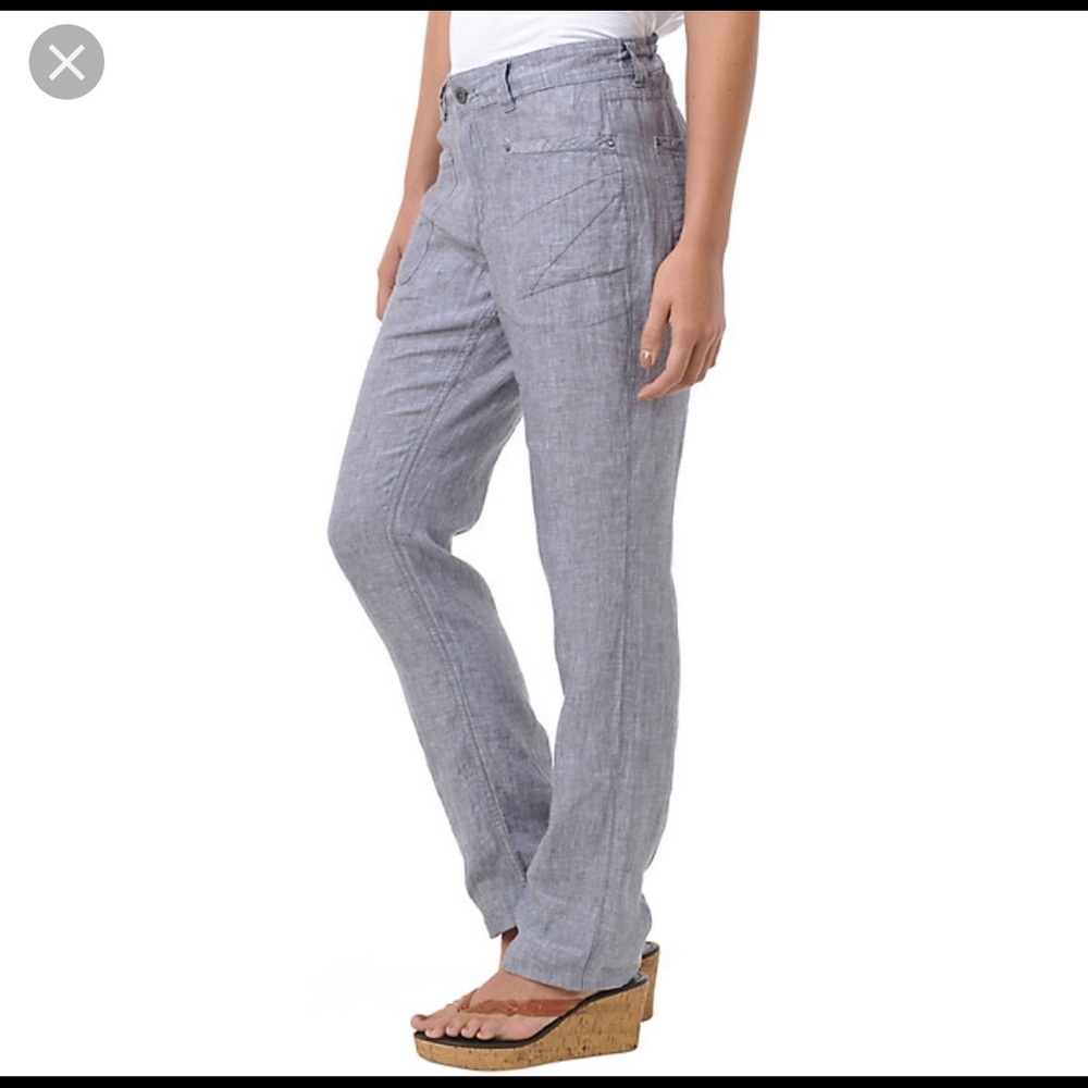 Toad & Co (Horny Toad) linen Farflung pants size 6